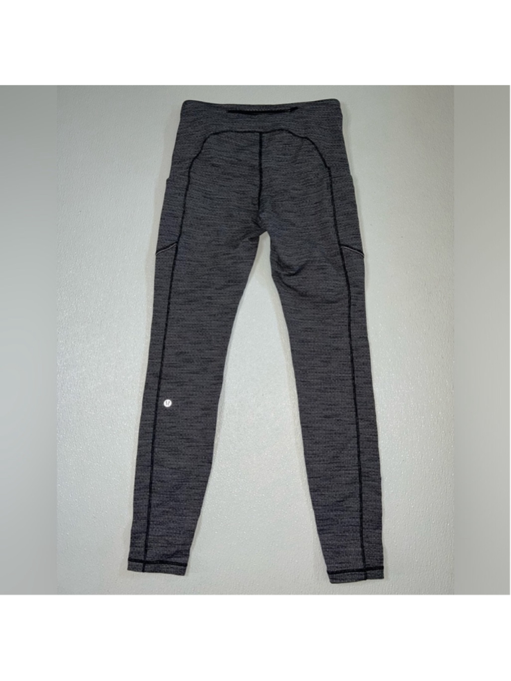 Lululemon Women's Speed Up Full-On Luxtreme Leggings Heathered Black Size 8 - Picture 9 of 12
